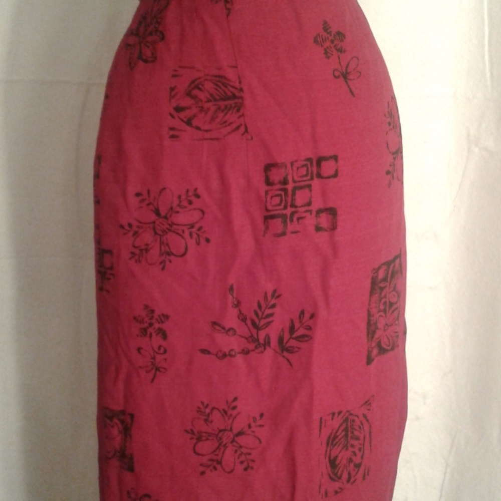 Intriguing Threads L Large Wrap Long Maxi Skirt R… - image 2